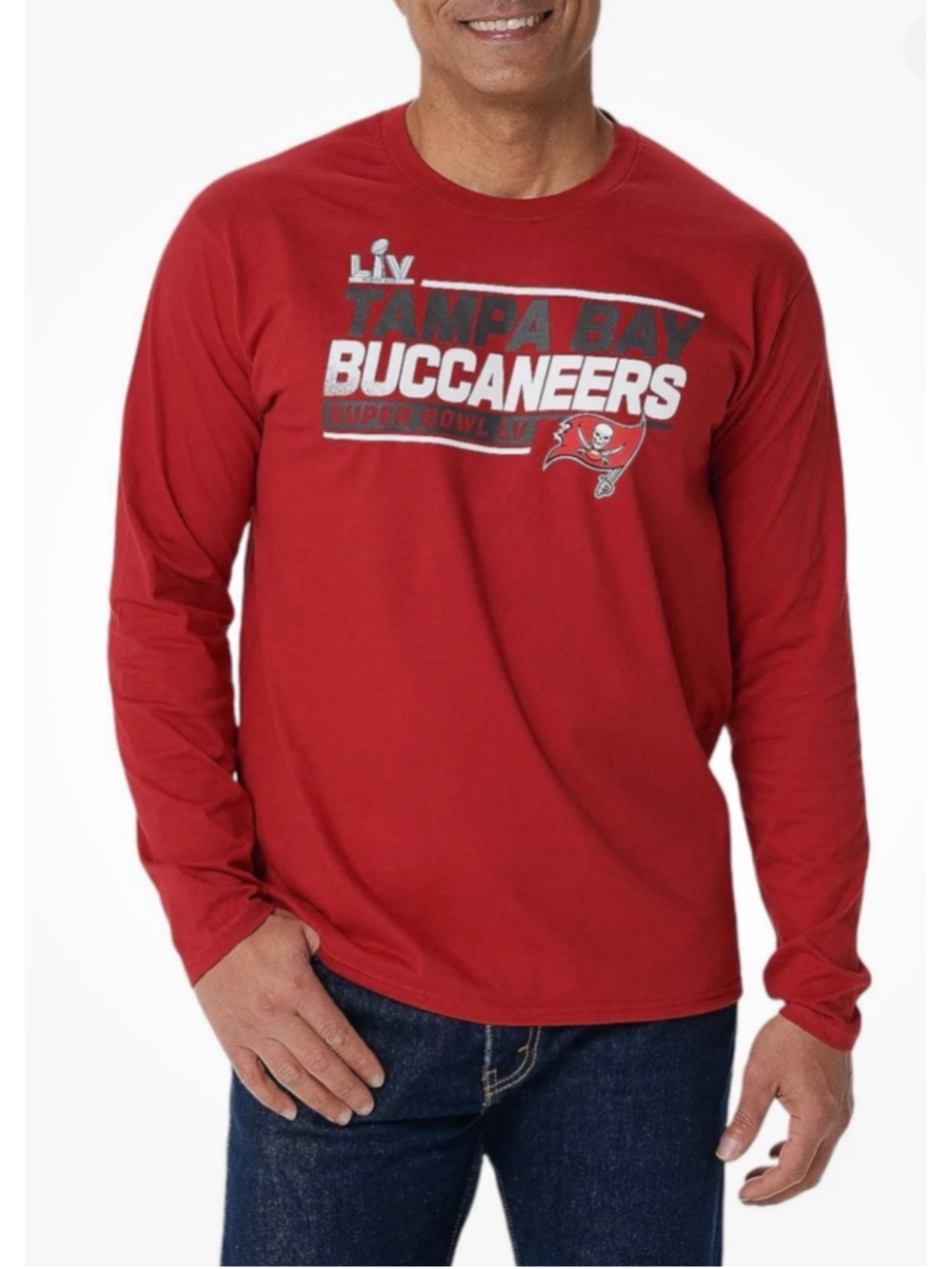 NEW Fanatics Cotton Tampa Bay Buccaneers NFL Super Bowl Roster Shirt Mens XL